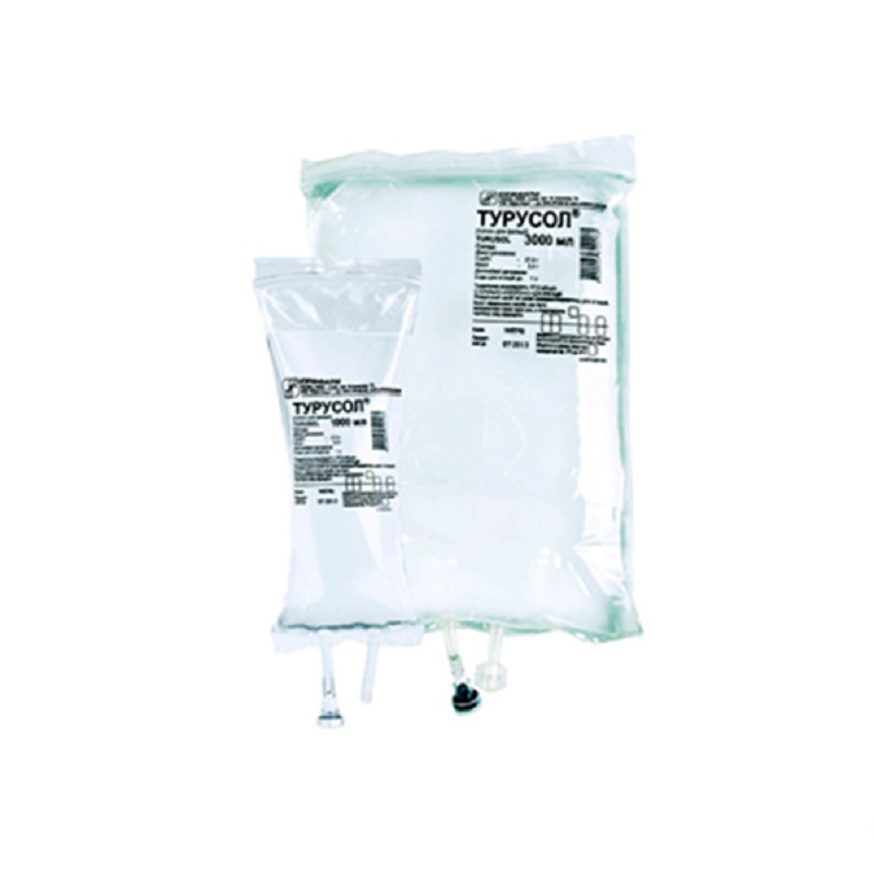 ТУРУСОЛ® розчин для іригацій по 3000 мл у пакетах полімерних